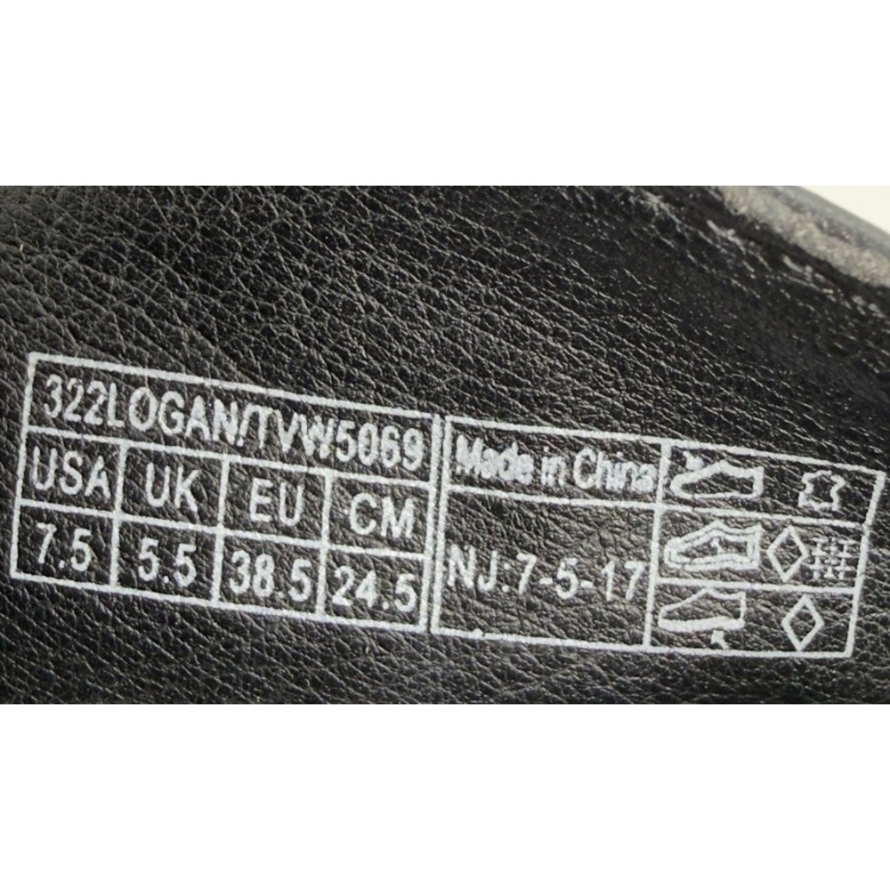 Vionic Logan Ankle Boot Women 7.5 Black Leather Side Zip Silver Buckle Moto - Picture 6 of 9